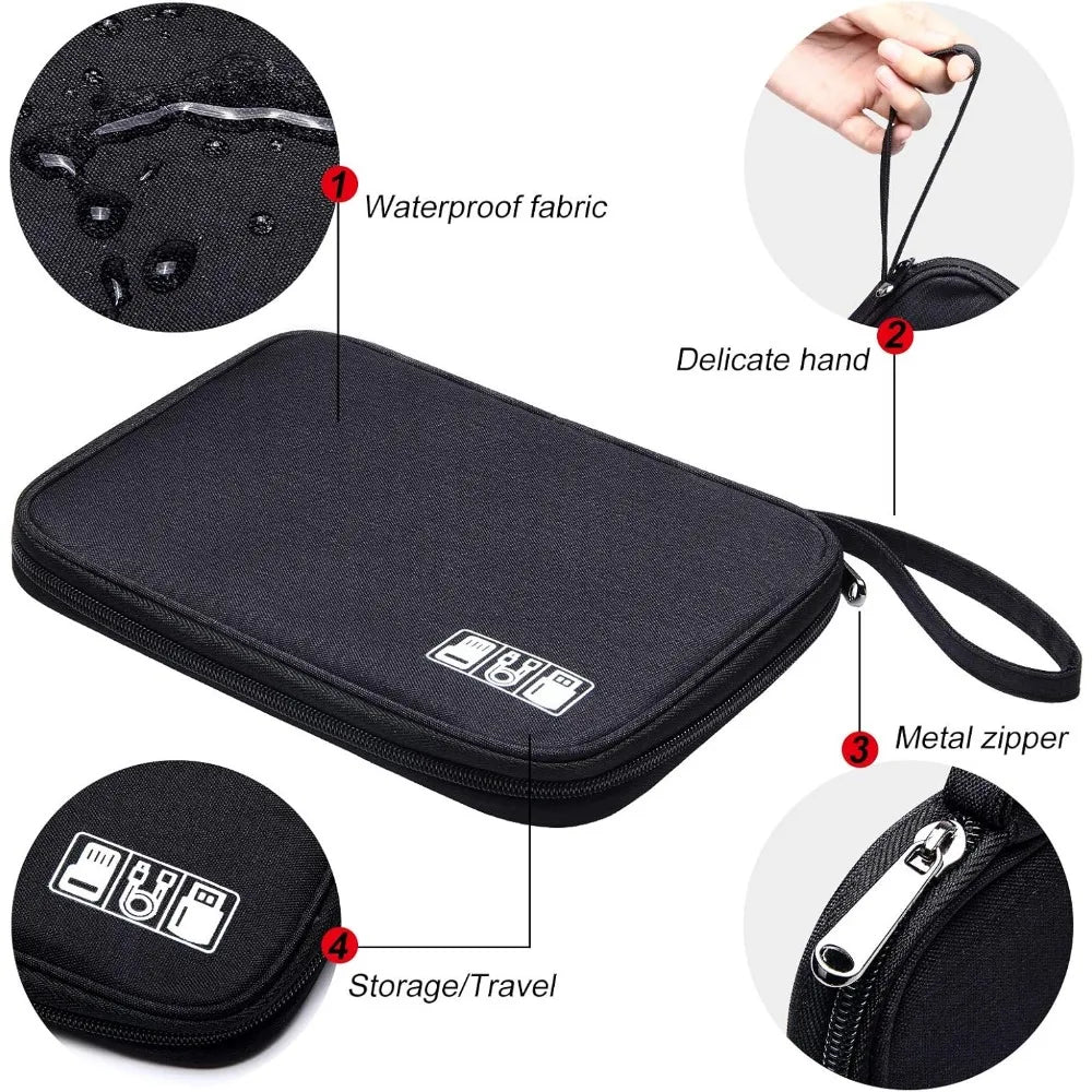 Travel Electronics Organizer Bag Portable Cable Storage Holder Electronic Accessor Case Rangement Organisation Travel Makeup Bag