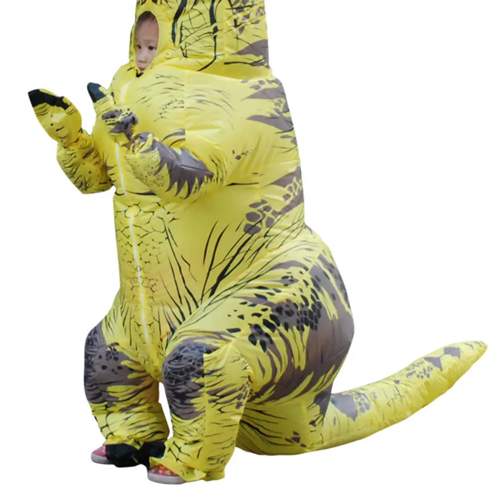 Halloween Mascot T-Rex Dinosaur Inflatable Costume Cartoon Doll Props Cosplay for Adult Kid Cosplay Christmas Funny Suits