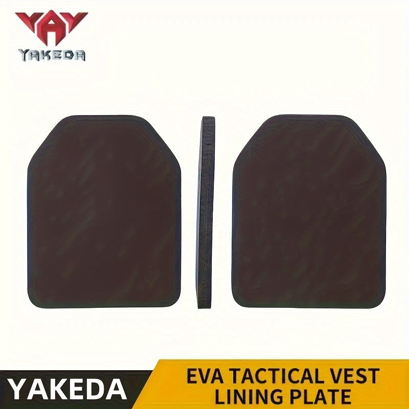 YAKEDA Tactical Vest with EVA Plate Body Carrier, SAPI Impact Protection, Outdoor Hunting Airsoft Gear, Black, Shoulder Strap, Regular Fit, Versatile for Sports, Training, Casual Outings, Hand Wash/Dry Clean