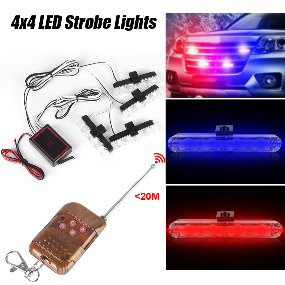 Waterproof Ambulance Fso Police Light 4x4/Led Emergency Fireman  Lamp Car Strobe Warning  Lighter Controll Flasher Truck Light