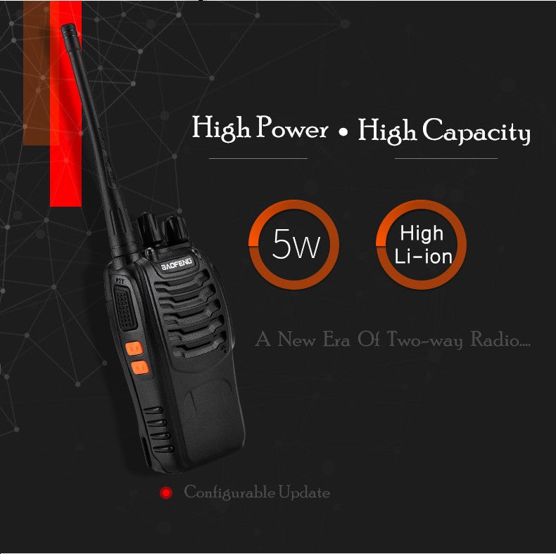 1-4 PCS Baofeng BF-888S UHF Walkie Talkie Long Range VOX Two Way Radio + Earpiece