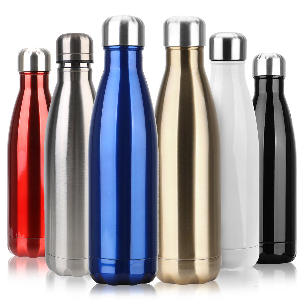 For Sport Bottles Double-Wall Insulated Vacuum Flask Stainless Steel Water Bottle BPA Free Thermos Cola Water Beer Thermos 500ml