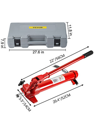 VEVOR Porta Power Hydraulic Jack Kit 6/10/12/20 Ton Sheet Metal Correction Automotive Frame Shape Repair Separation Jack Tools