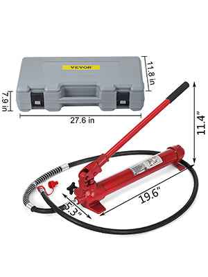 VEVOR Porta Power Hydraulic Jack Kit 6/10/12/20 Ton Sheet Metal Correction Automotive Frame Shape Repair Separation Jack Tools