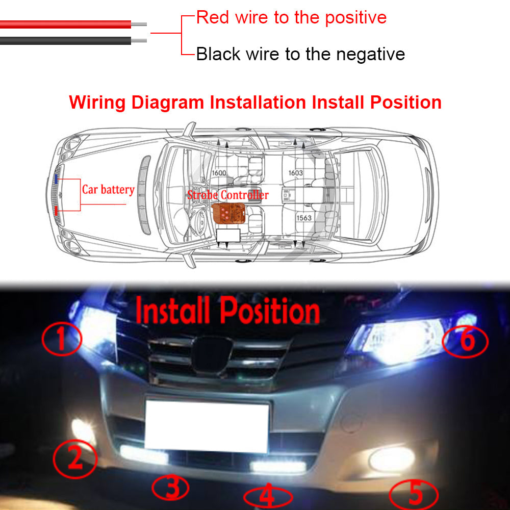 Waterproof Ambulance Fso Police Light 4x4/Led Emergency Fireman  Lamp Car Strobe Warning  Lighter Controll Flasher Truck Light