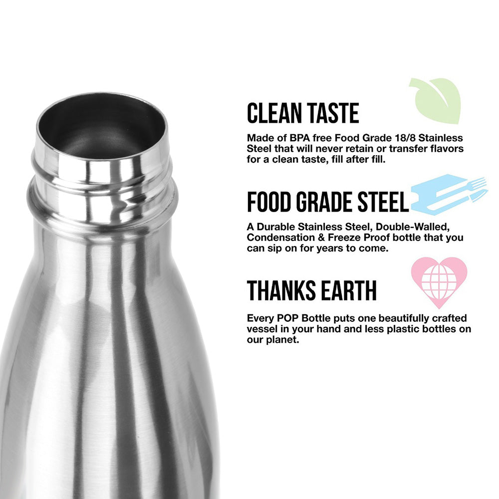 For Sport Bottles Double-Wall Insulated Vacuum Flask Stainless Steel Water Bottle BPA Free Thermos Cola Water Beer Thermos 500ml