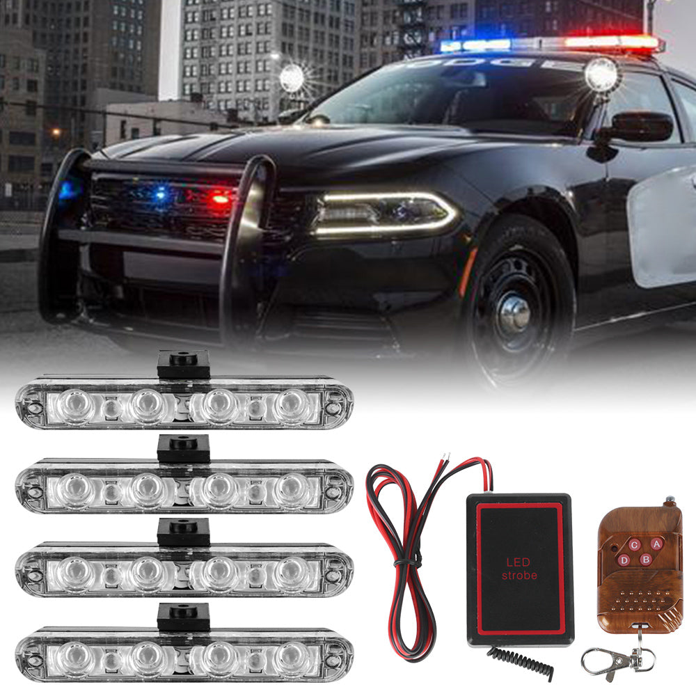 Waterproof Ambulance Fso Police Light 4x4/Led Emergency Fireman  Lamp Car Strobe Warning  Lighter Controll Flasher Truck Light